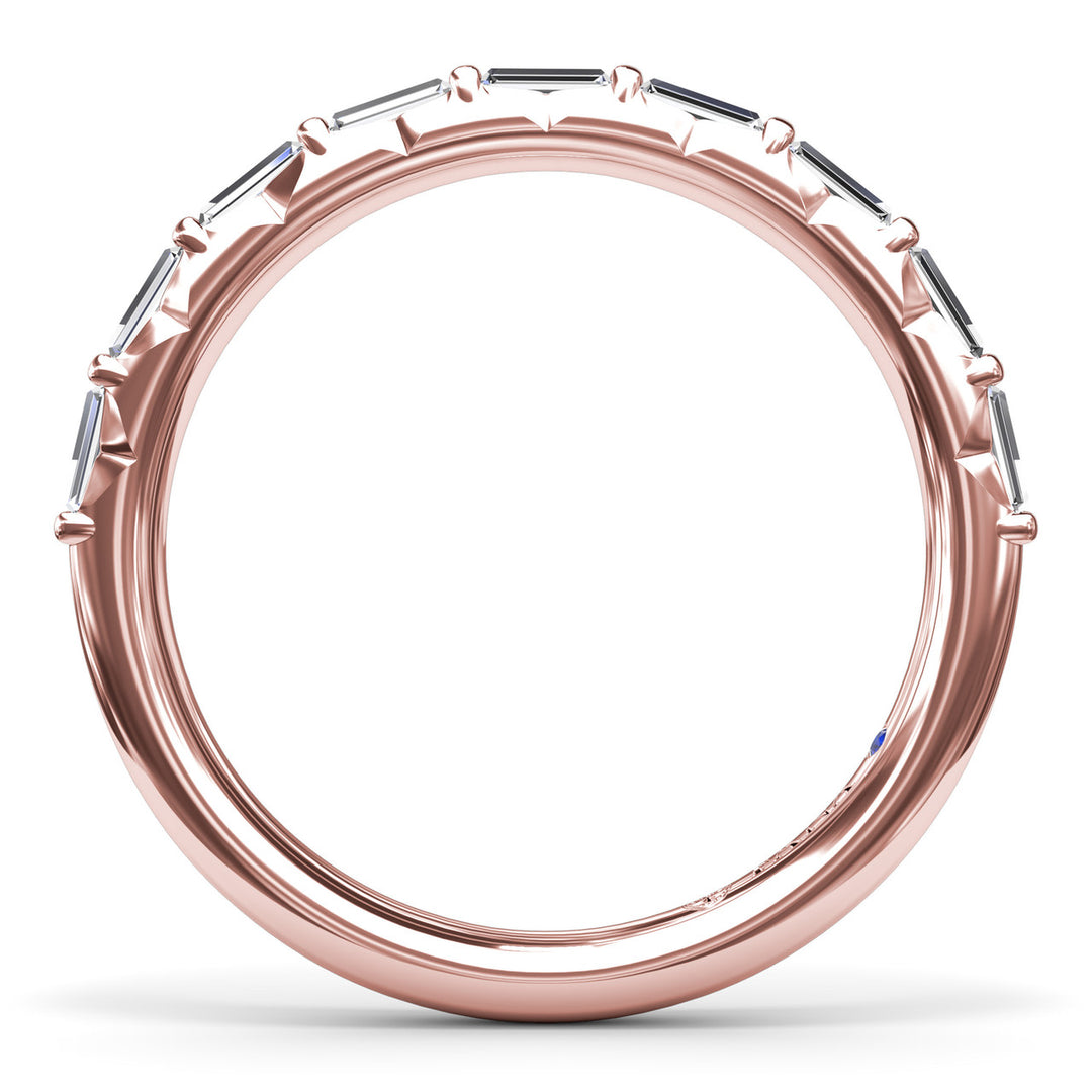 Tapered Baguette Diamond Wedding Band