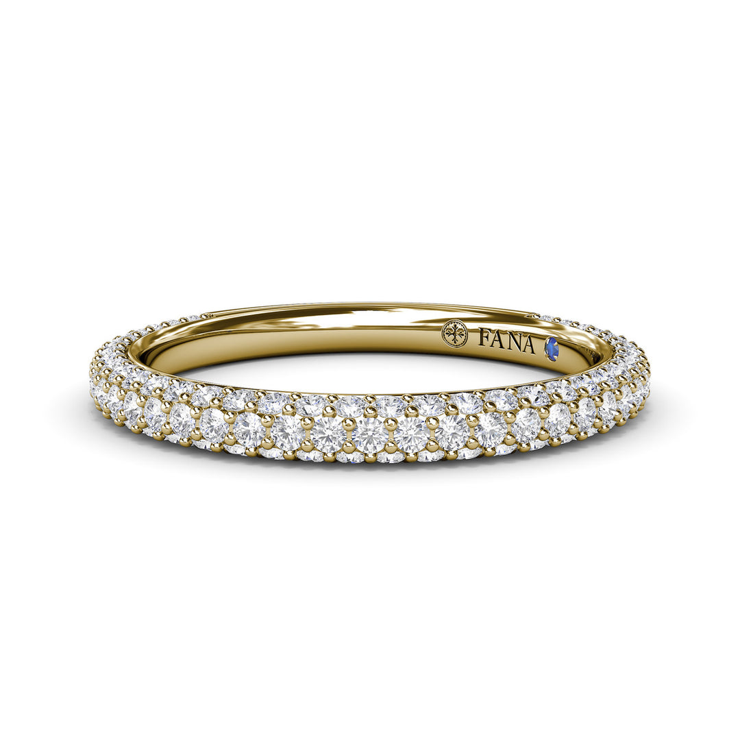 Pav? Diamond Wedding Band
