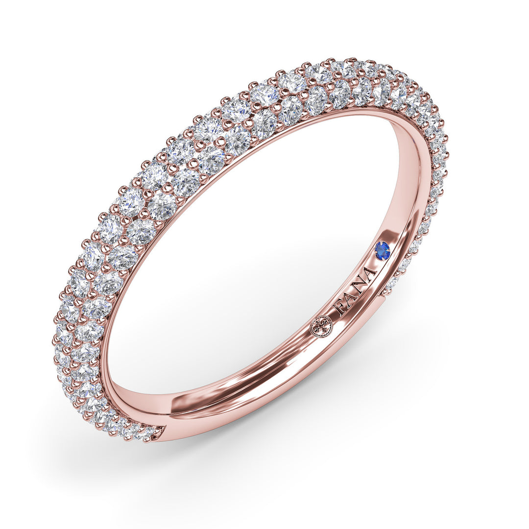 Pav? Diamond Wedding Band