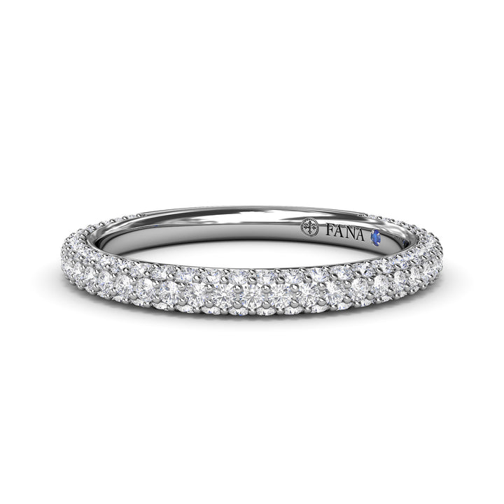 Pav? Diamond Wedding Band