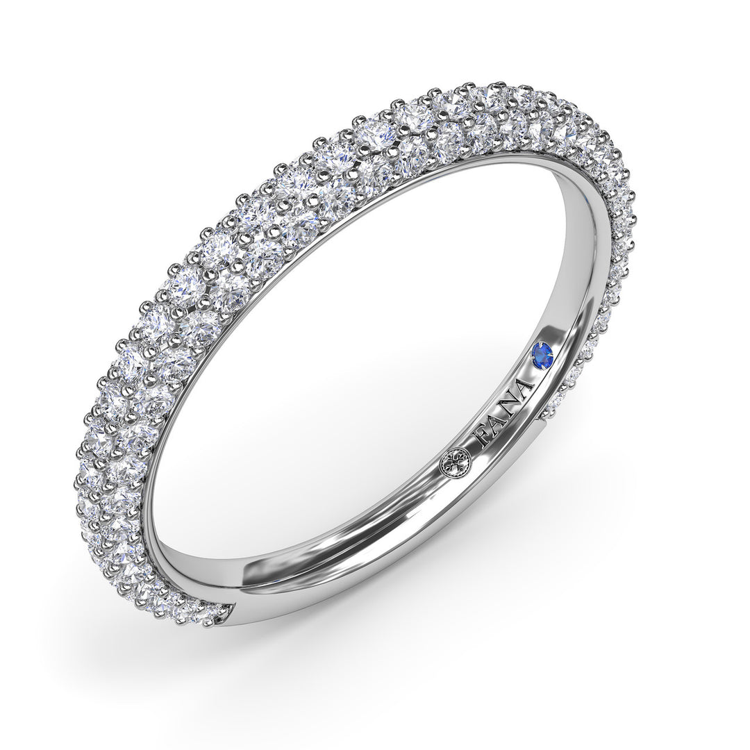 Pav? Diamond Wedding Band