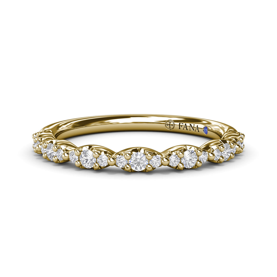 Cluster Marquise Diamond Wedding Band