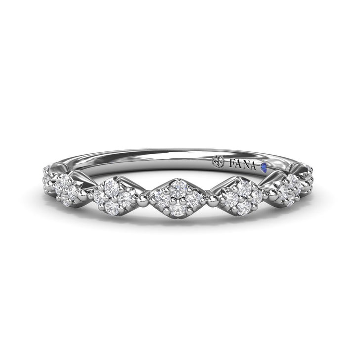 Modern Vintage Diamond Band