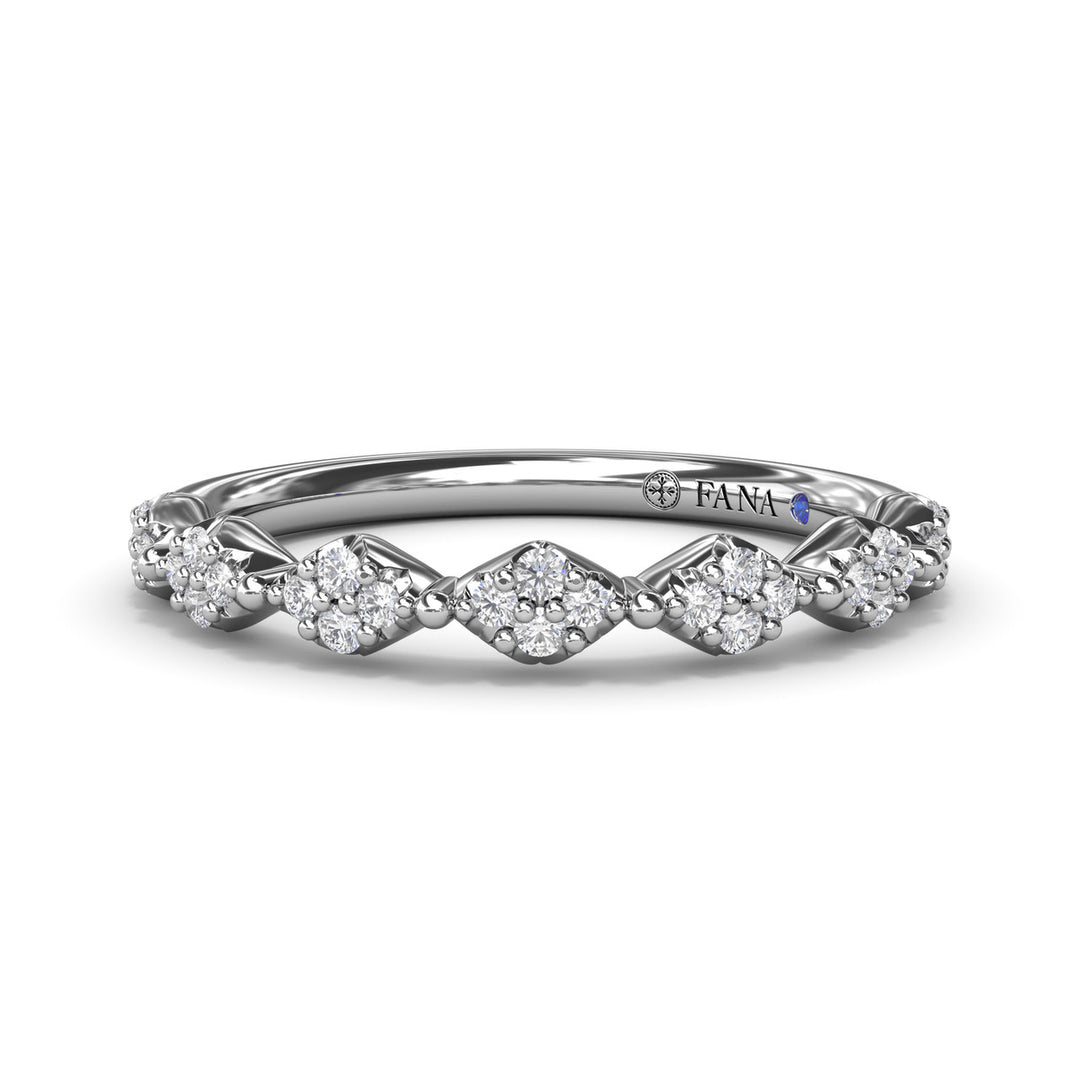Modern Vintage Diamond Band