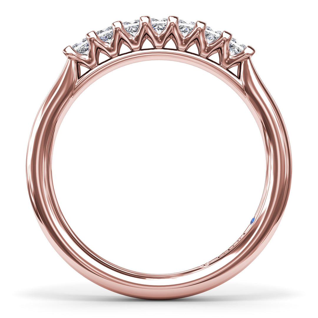 Princess Cut Diamond Wedding Band