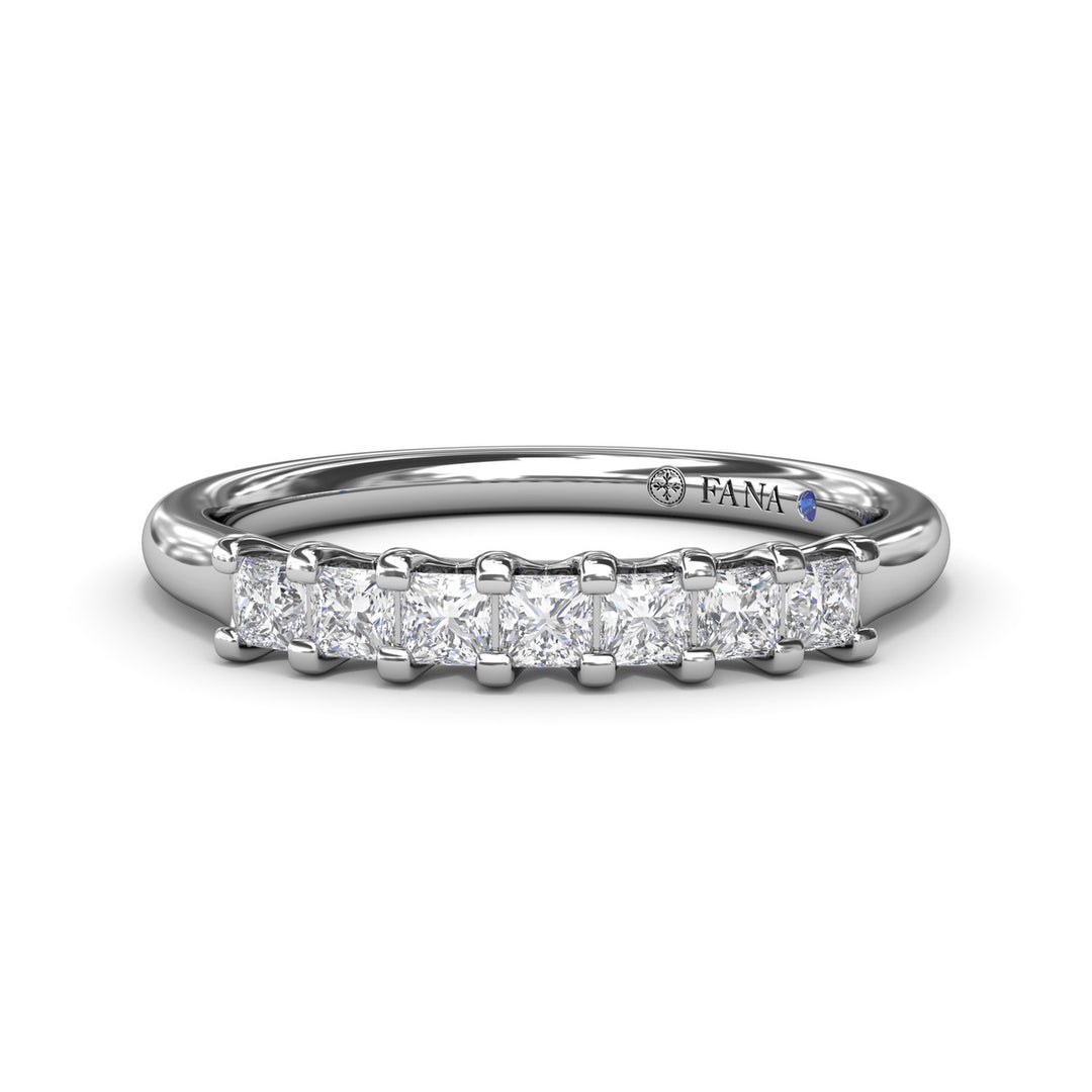 Princess Cut Diamond Wedding Band
