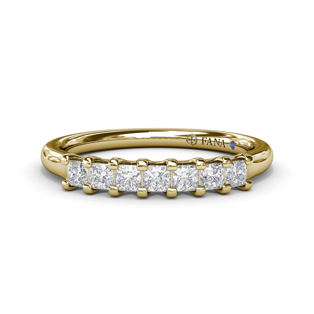 Princess Cut Diamond Wedding Band