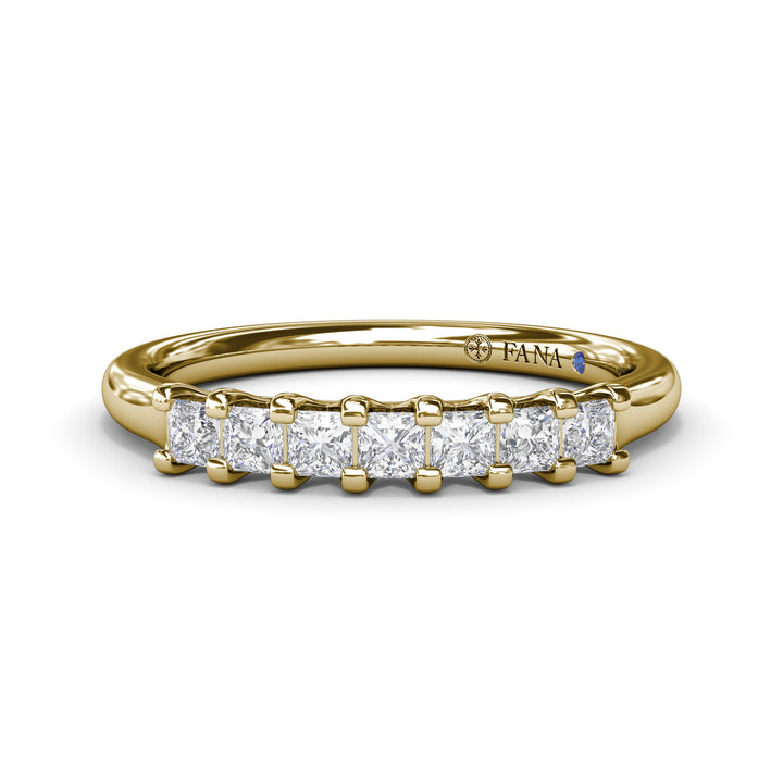 Princess Cut Diamond Wedding Band