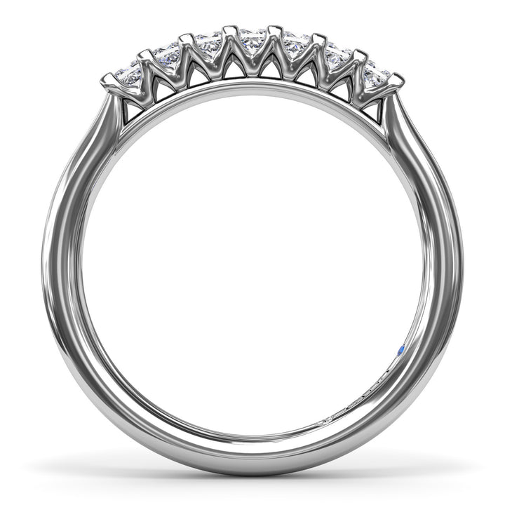 Princess Cut Diamond Wedding Band