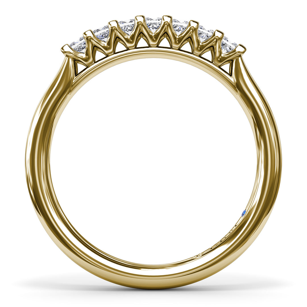Princess Cut Diamond Wedding Band