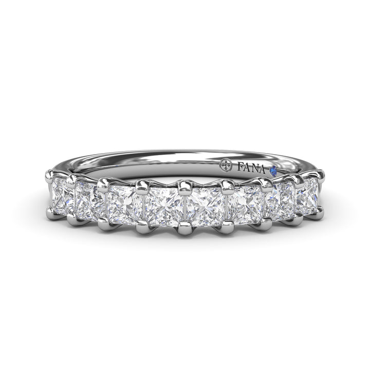 Princess Cut Diamond Wedding Band