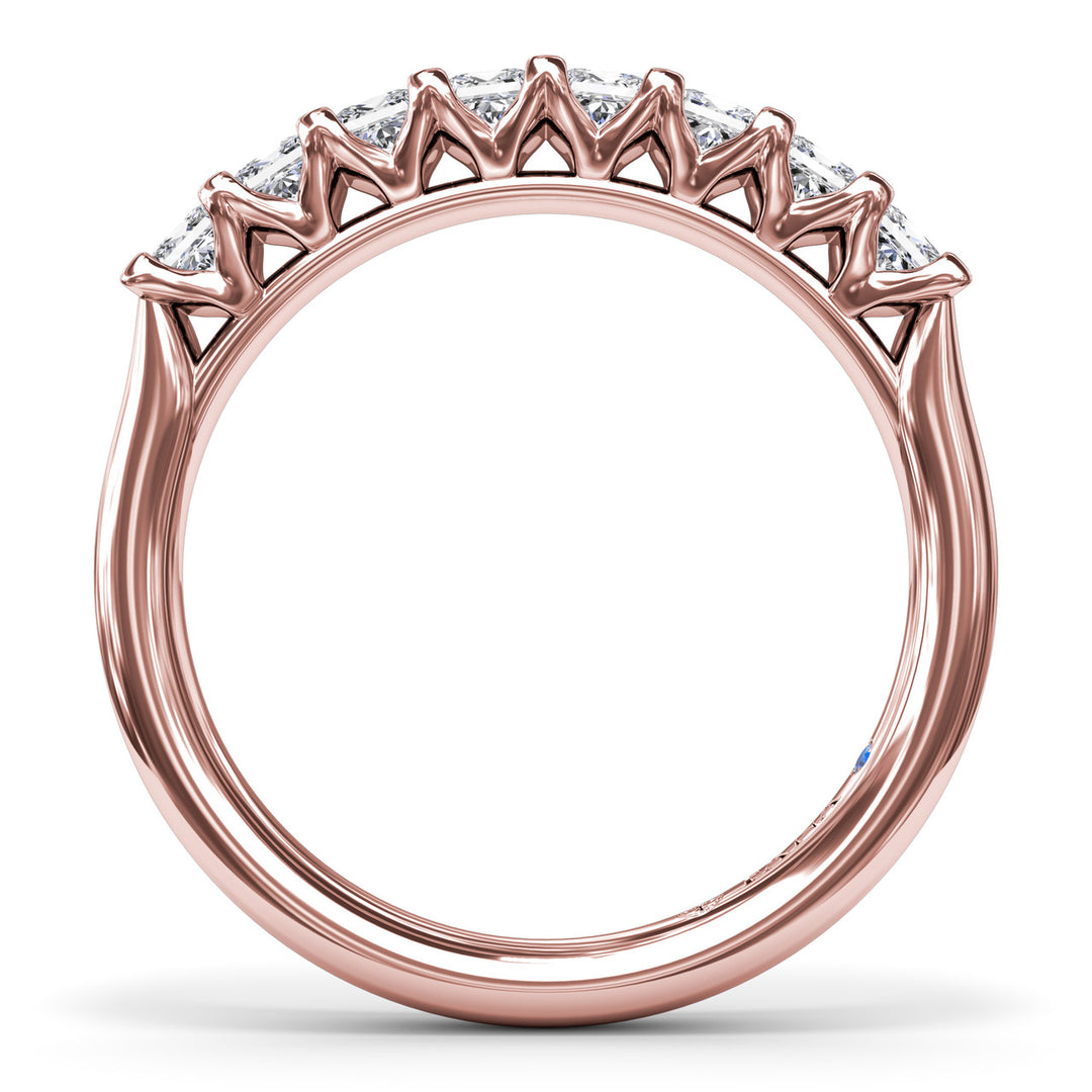 Princess Cut Diamond Wedding Band