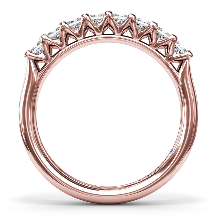 Princess Cut Diamond Wedding Band
