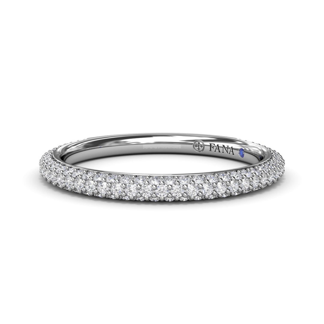 Pav? Diamond Wedding Band