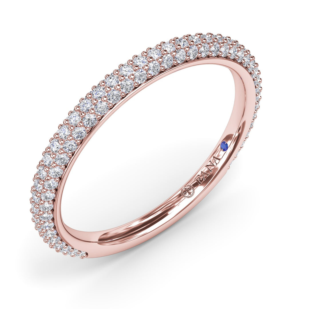 Pav? Diamond Wedding Band
