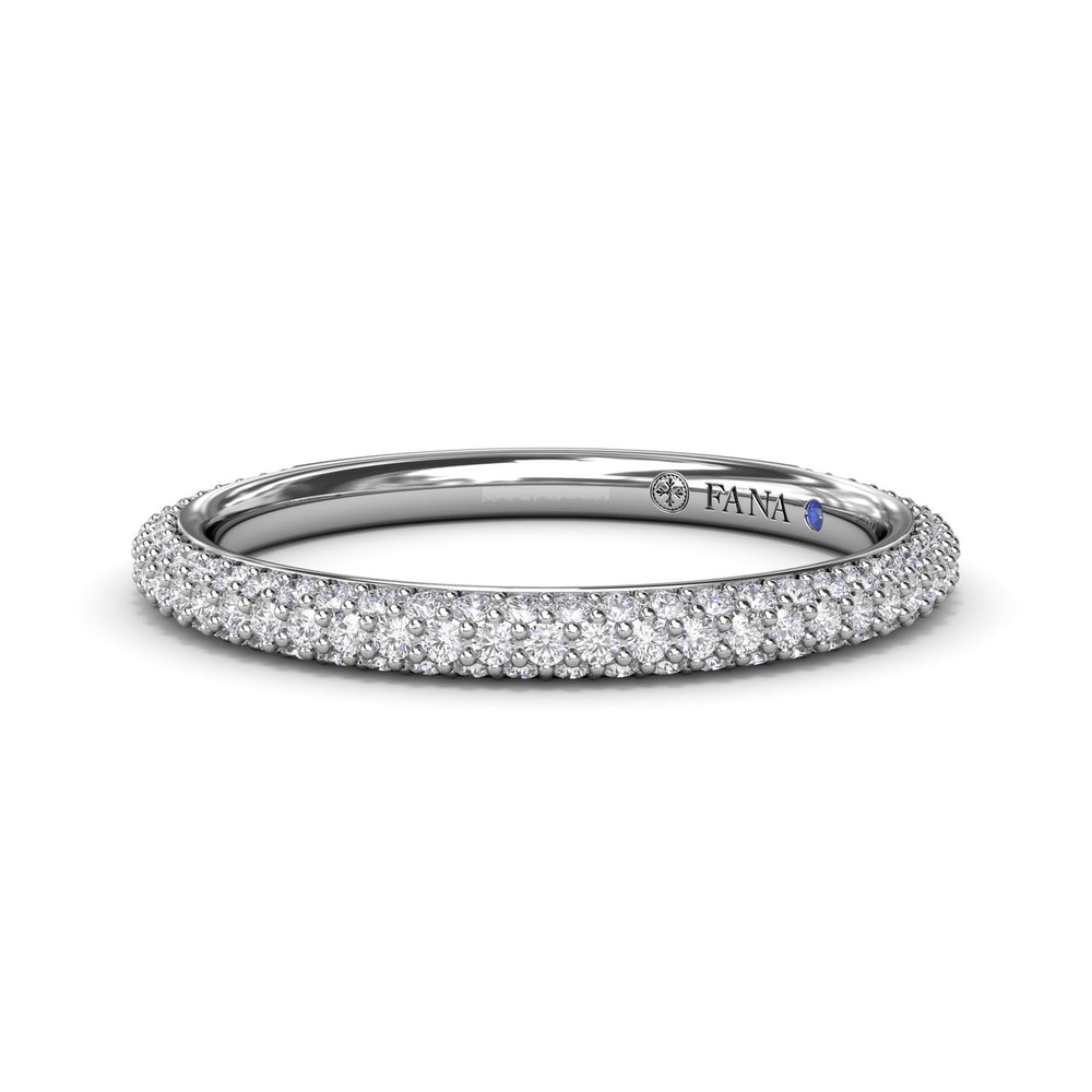 Pav? Diamond Wedding Band