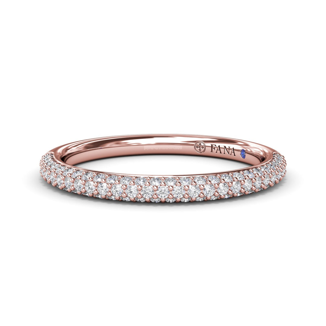 Pav? Diamond Wedding Band