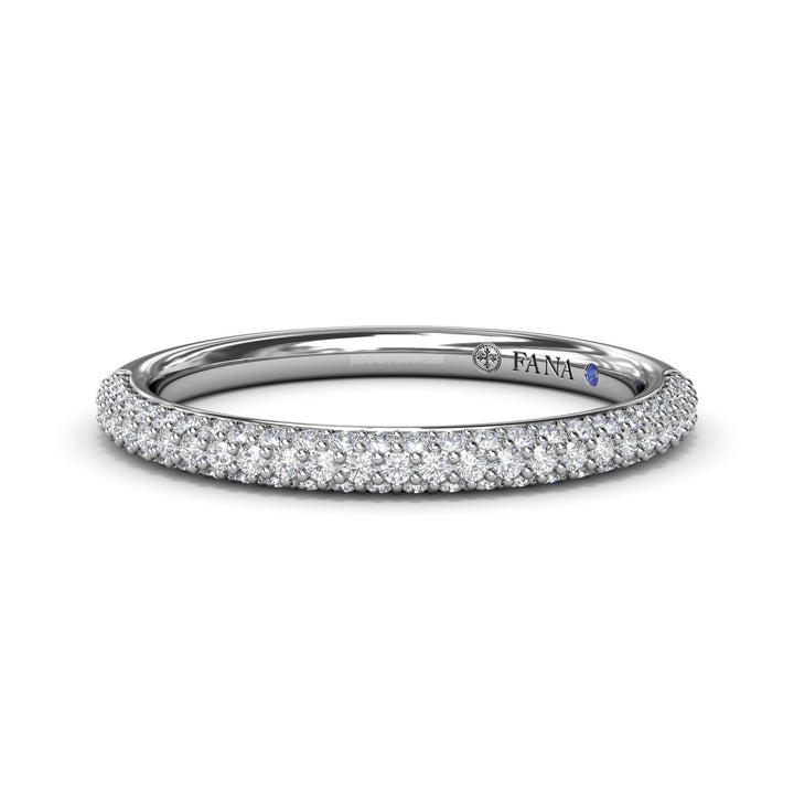 Pav? Diamond Wedding Band