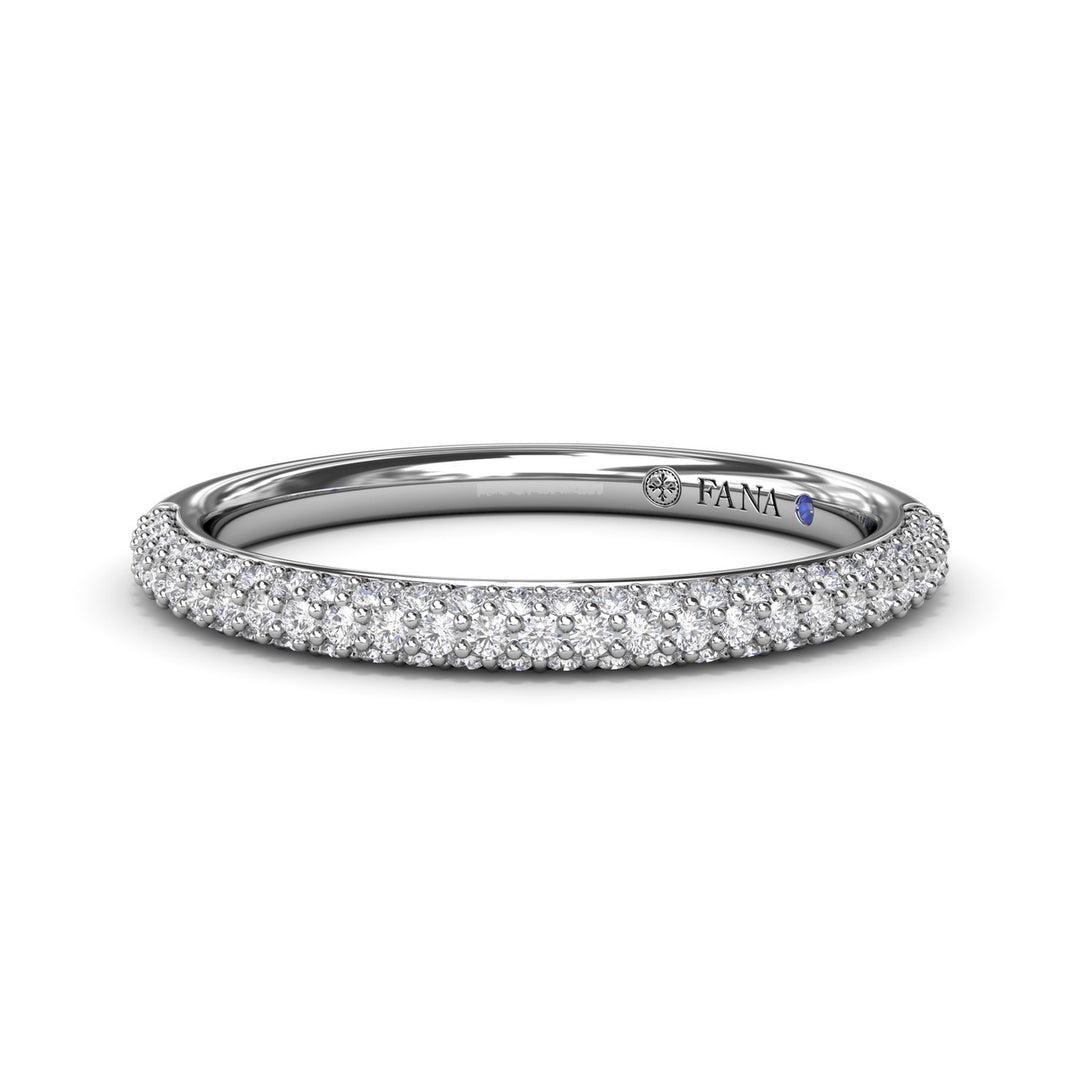 Pav? Diamond Wedding Band