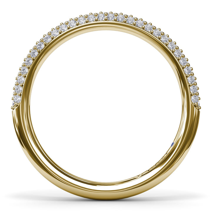 Pav? Diamond Wedding Band