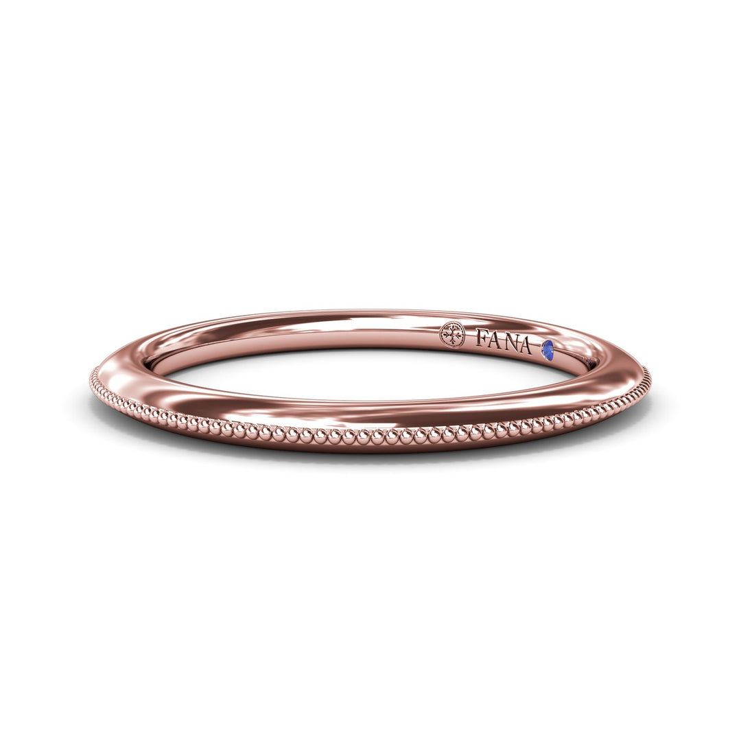 Knife-Edge Gold Wedding Band