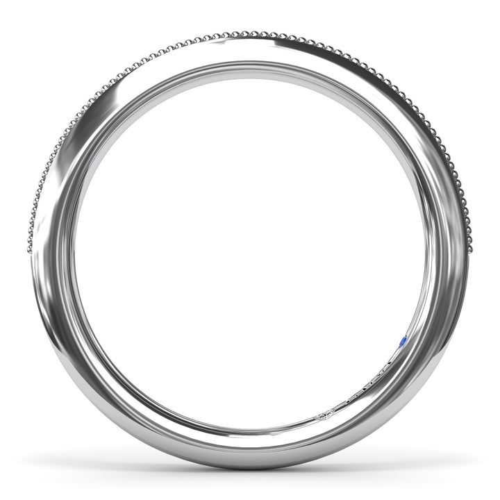 Knife-Edge Gold Wedding Band