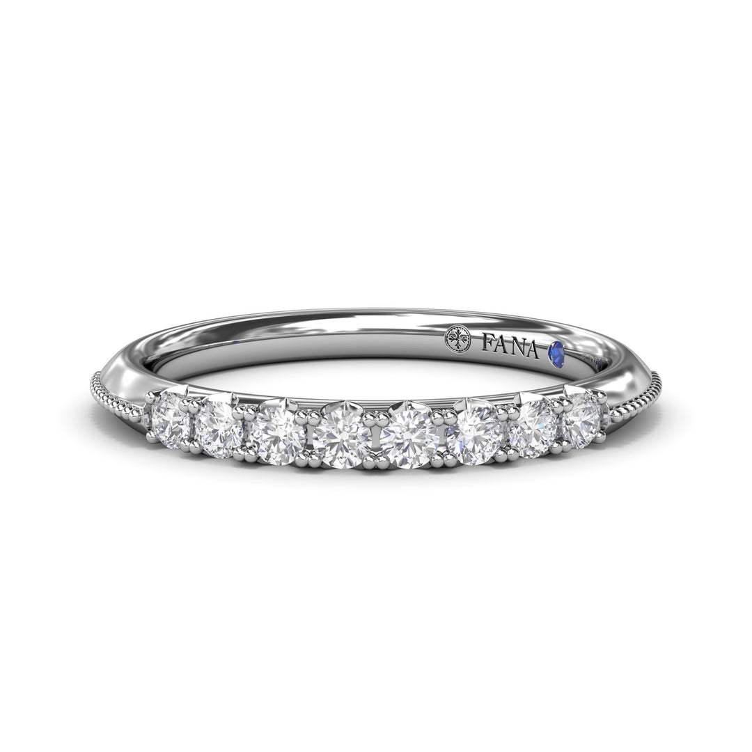 Knife-Edge Diamond Wedding Band