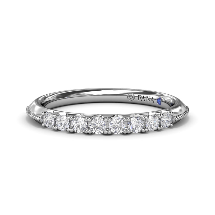 Knife-Edge Diamond Wedding Band