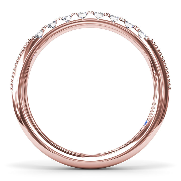 Knife-Edge Diamond Wedding Band