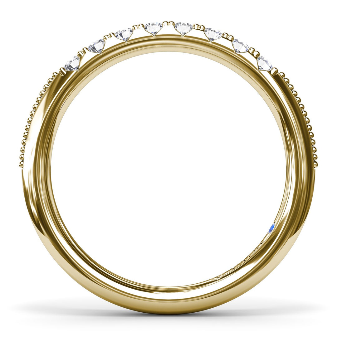 Knife-Edge Diamond Wedding Band