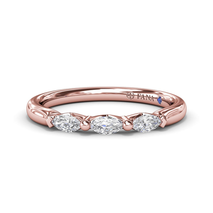 Marquise Diamond Wedding Band