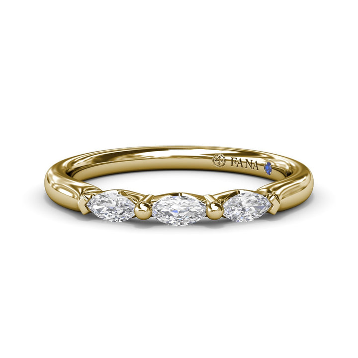 Marquise Diamond Wedding Band
