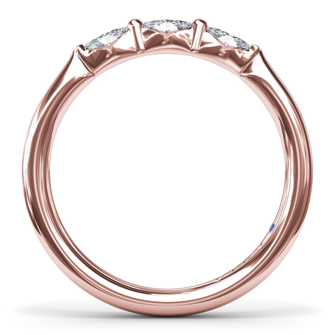 Marquise Diamond Wedding Band