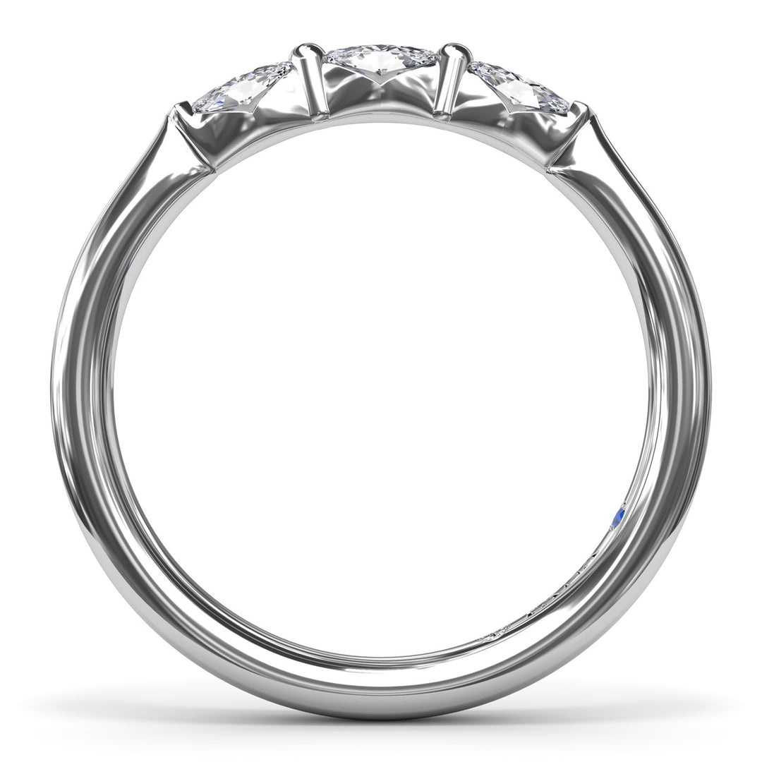 Marquise Diamond Wedding Band