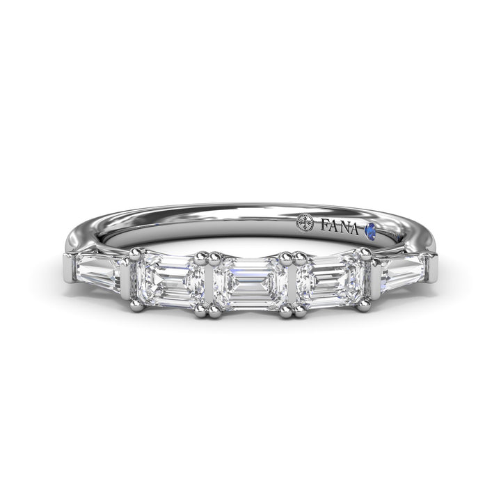 Emerald-Cut Diamond Wedding Band