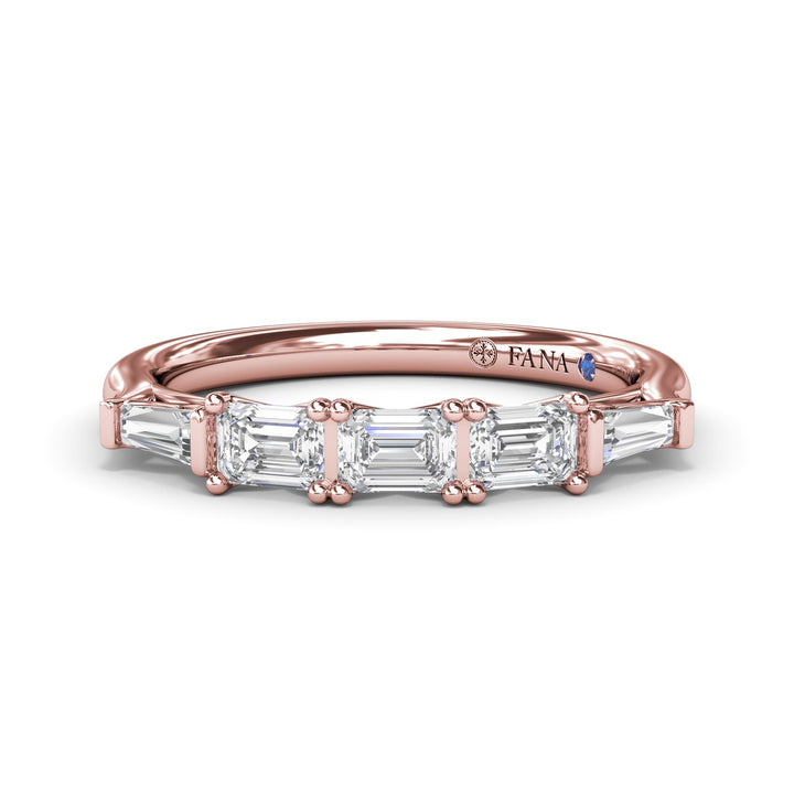 Emerald-Cut Diamond Wedding Band