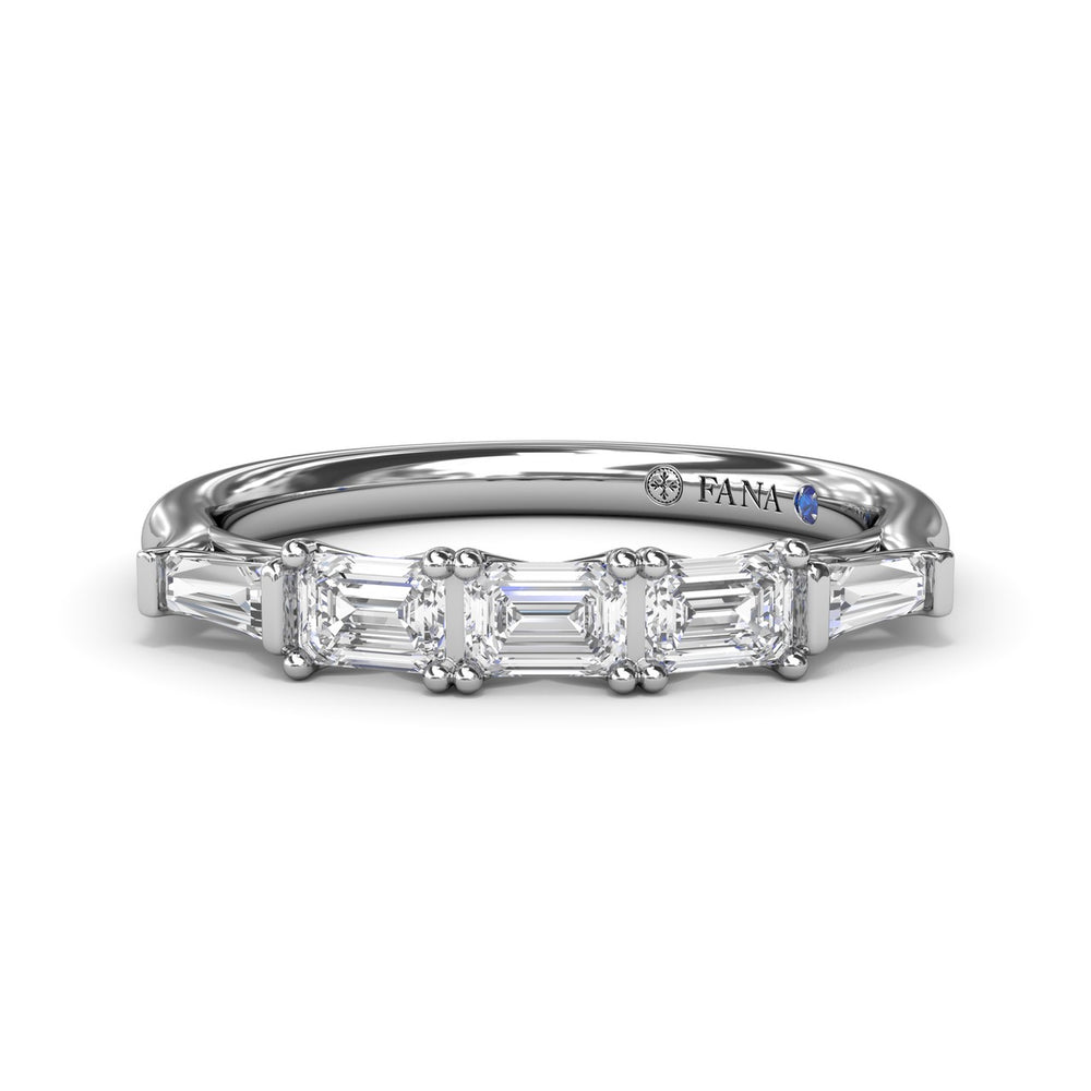 Emerald-Cut Diamond Wedding Band