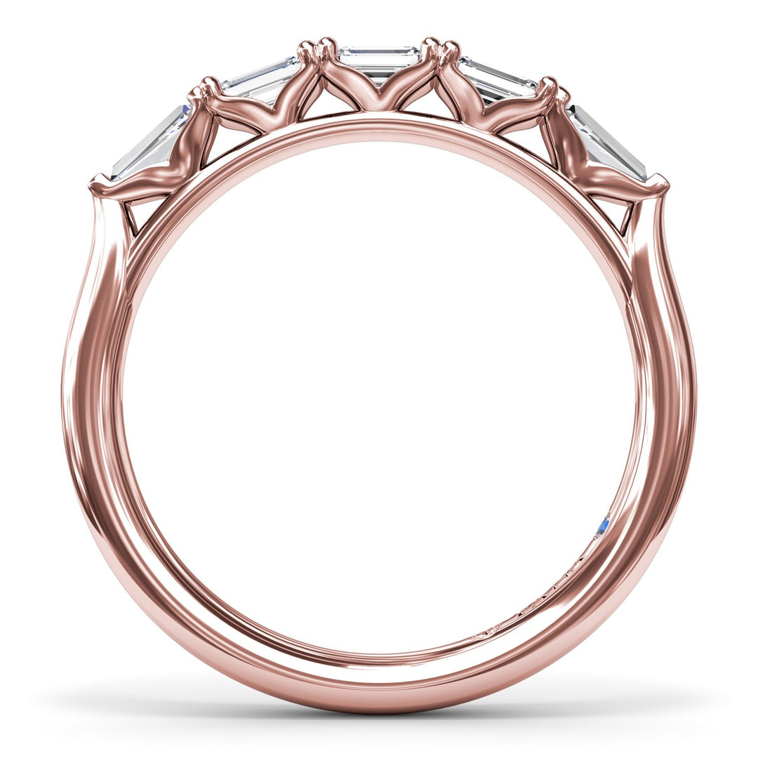 Emerald-Cut Diamond Wedding Band