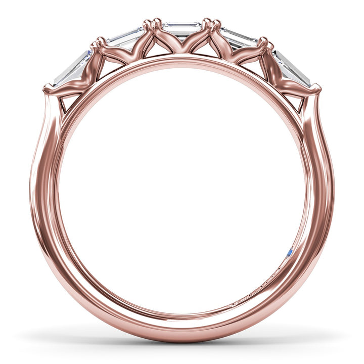 Emerald-Cut Diamond Wedding Band