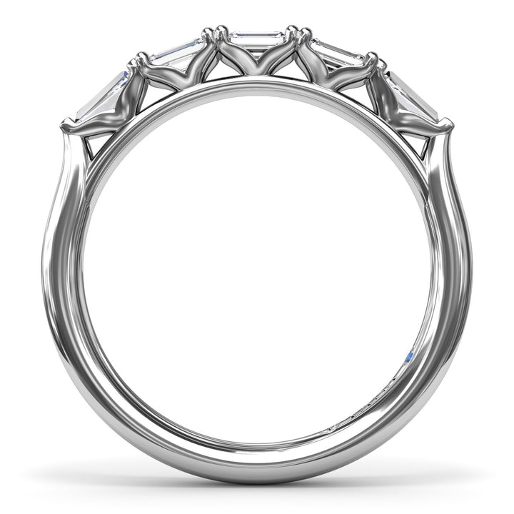 Emerald-Cut Diamond Wedding Band