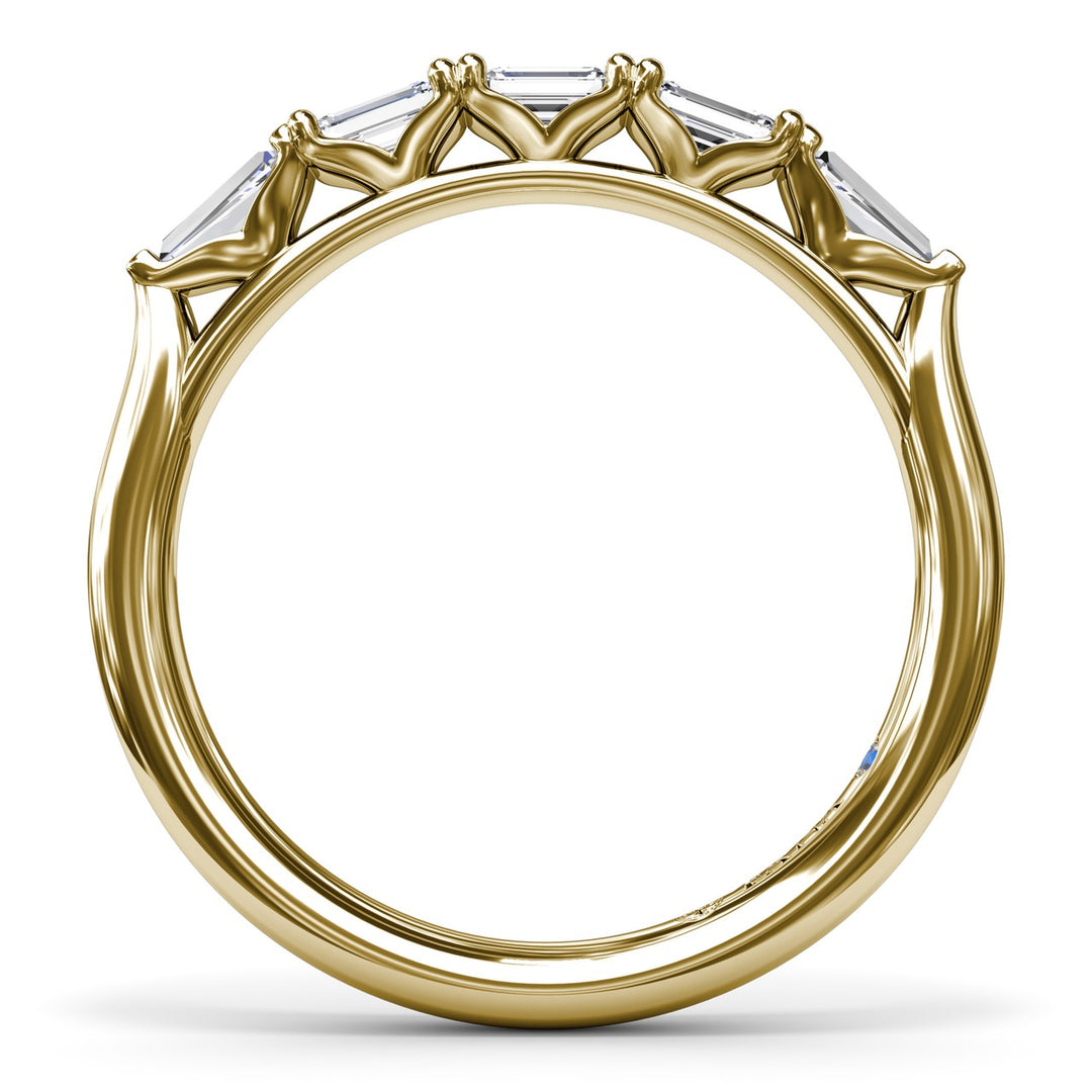 Emerald-Cut Diamond Wedding Band
