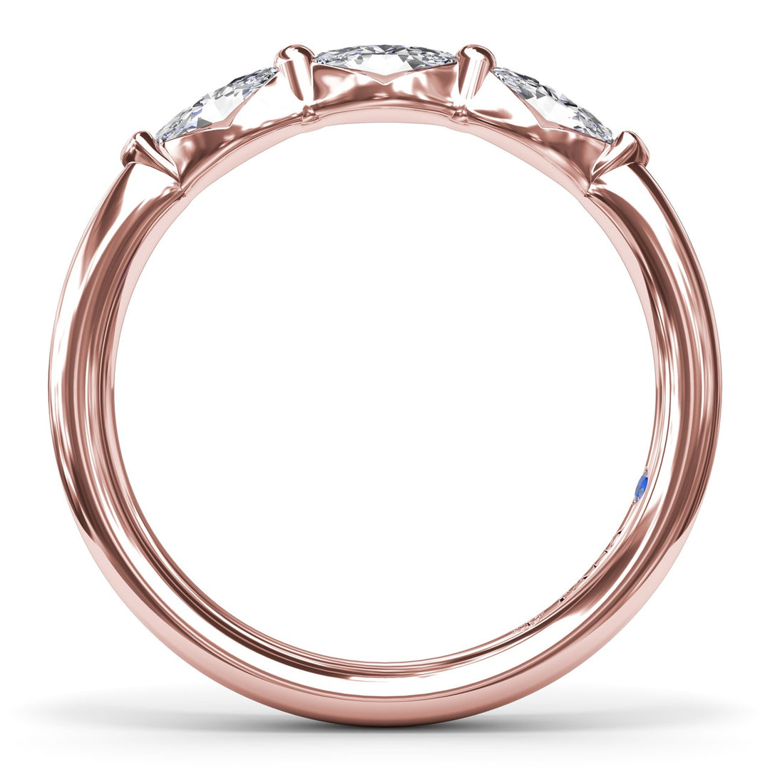 Marquise Diamond Wedding Band