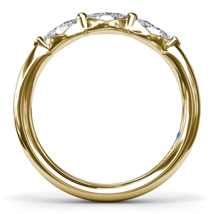 Marquise Diamond Wedding Band