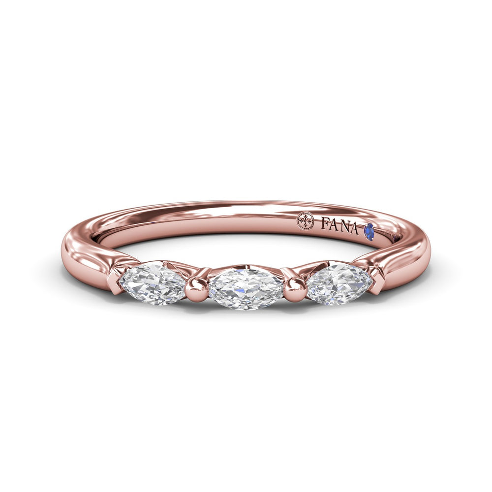 Marquise Diamond Wedding Band