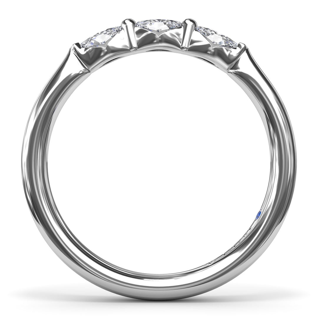 Marquise Diamond Wedding Band