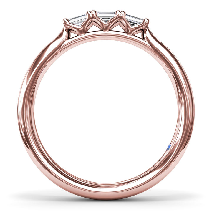 Emerald-Cut Diamond Wedding Band