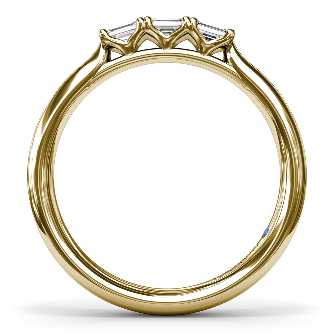 Emerald-Cut Diamond Wedding Band