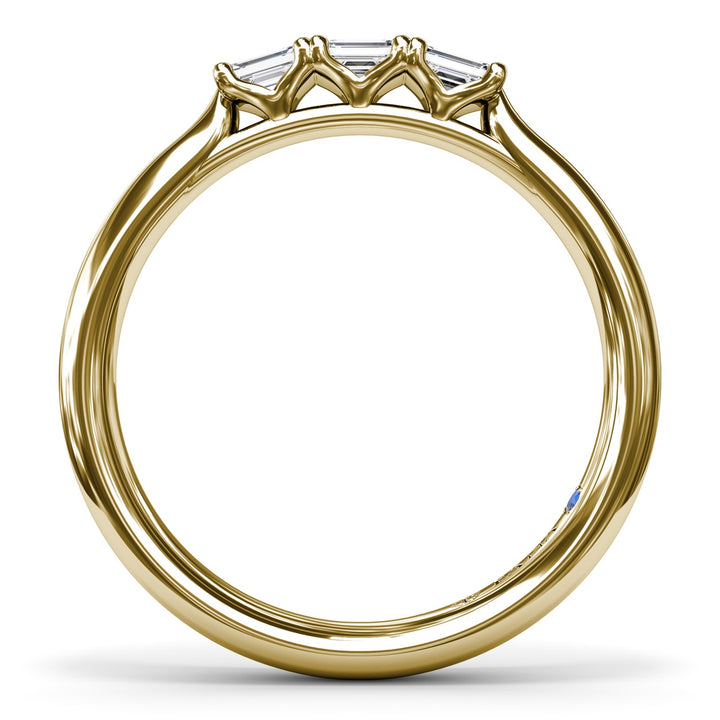 Emerald-Cut Diamond Wedding Band