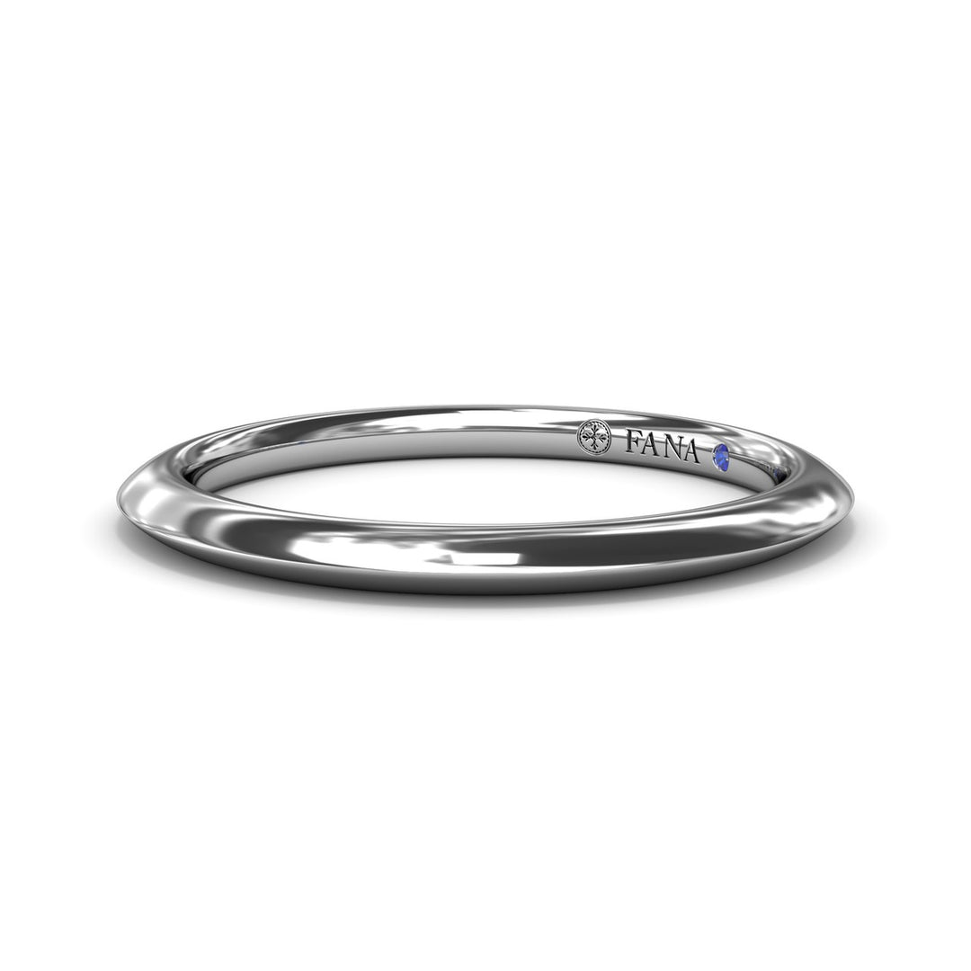 Knife-Edge Gold Wedding Band