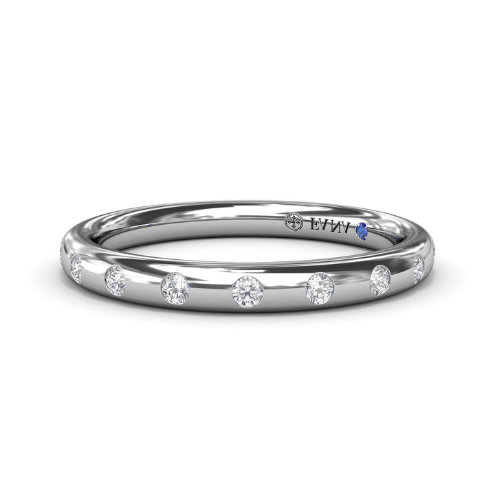 Flush Diamond Wedding Band